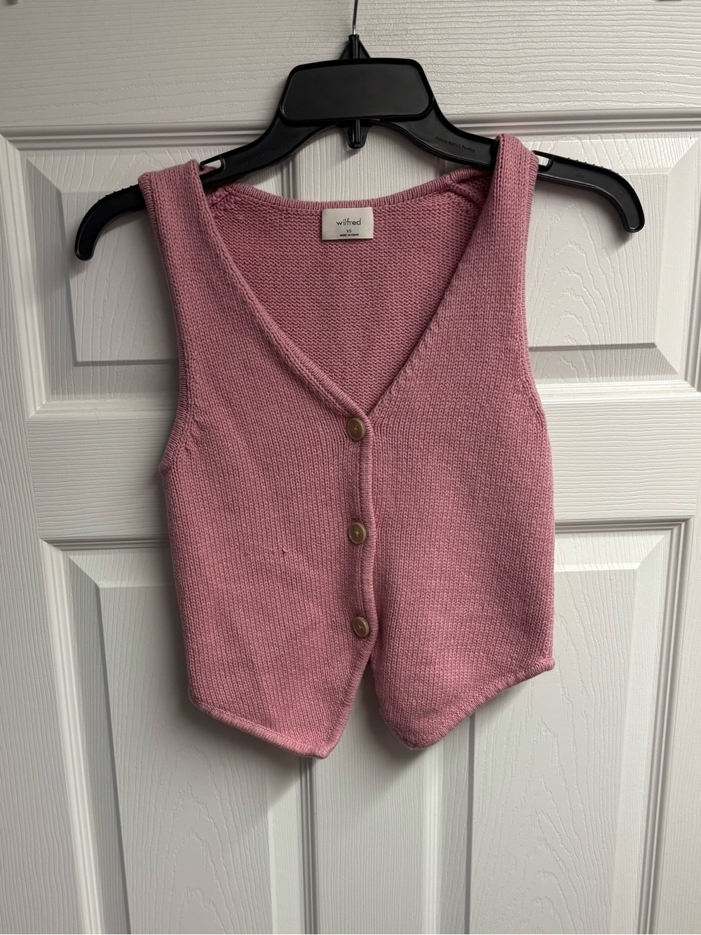 Wilfred Aritzia Signet Sweater Vest 100 % Cotton Size XS